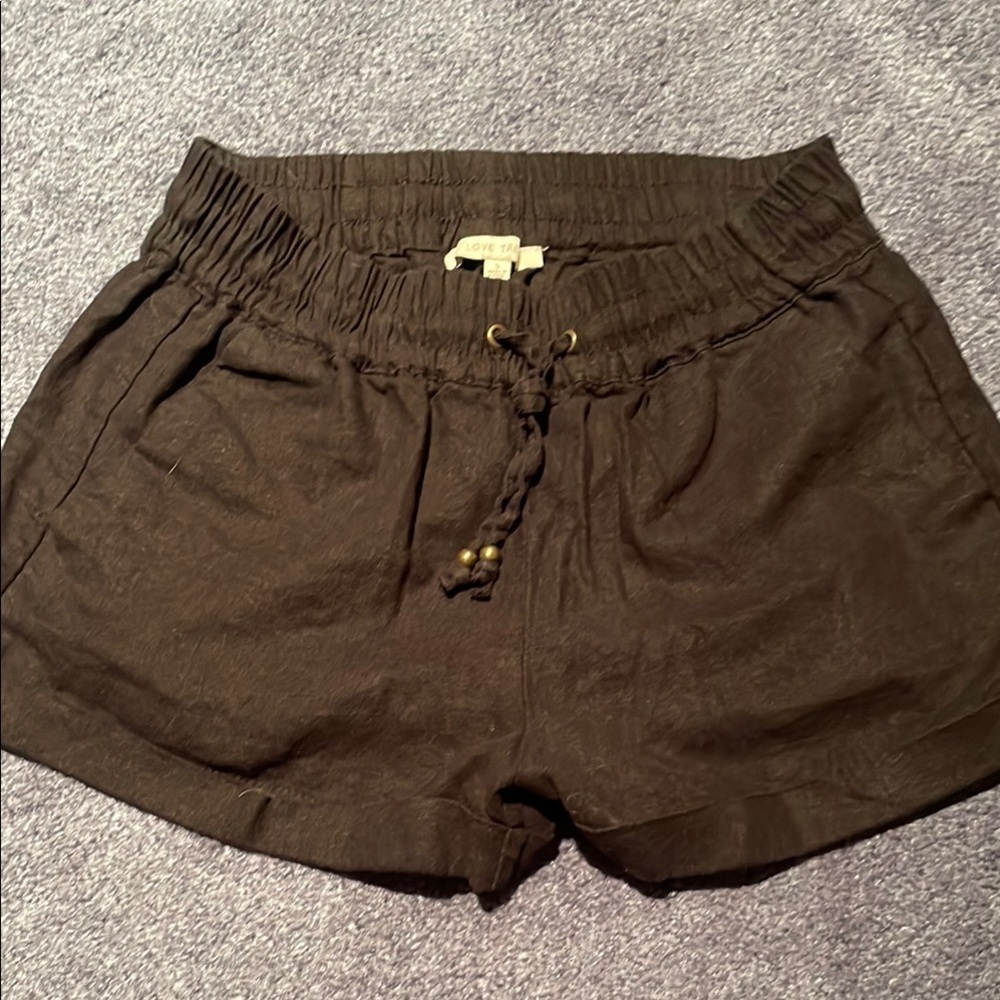 Love Tree Dark Brown High Waist Women's Shorts